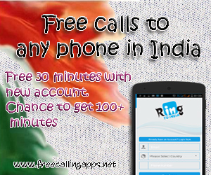 free calls to india